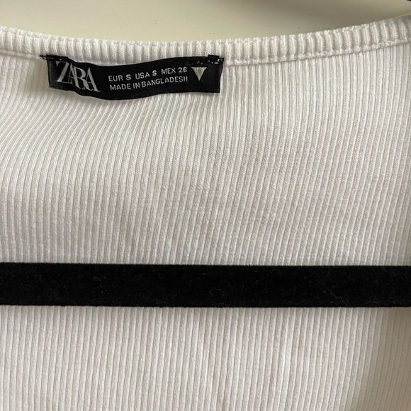 ZARA Ribbed Cropped Top - Picture 3 of 3